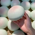 Εξαιρετικά μεγάλο squishy παιχνίδι αργής επαναφοράς για ανακούφιση από άγχος - Κολλώδες Ψωμάκι / Μαργαριταρένιο Λευκό