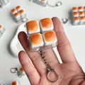 Caramelbroodje vormige toetsenbord switch tester stressverlichting hanger - 4-Toets Stijl (Grid)