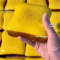 Realistic slow rebound toast squeeze toy with soft texture in bright yellow variant - Giant Butter Toast Squishies