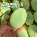 Hand-held soft slow rebound squishy stress relief toy in fresh apple green cheese shape - Small Cheese Cake / Apple Green