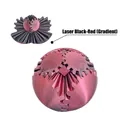 Detail of 3D printed rotating gear ball with black and red laser gradient - Black-Red Gradient (6cm) / 6cm