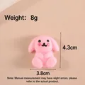 Jouet squishy lapin rose dimensions 4,3x3,8 cm et poids 8g anti-stress. - Forme Chien Rose