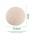 Jouet de décompression en forme de brioche crème, 9,5 cm de diamètre pour le stress. - Petit Pain Plissé / 9.5x6 / Blanc