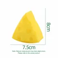 Grand jouet squishy fromage jaune à rebond lent, dimensions 8 cm x 7,5 cm affichées - Fromage Triangulaire / L / Jaune