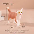Variante giocattolo antistress squishy gatto simulato arancione e bianco con peso 17g - Stile 1