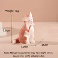 Simpatico gatto squishy arancione e bianco da 7,8 cm per alleviare lo stress e decorare - Modello 4