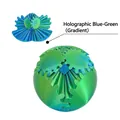 3D-gedrucktes Zahnrad-Spinning-Ball-Spielzeug im laser-blau-grünen Farbverlauf - 6cm / Blau-Grün-Verlauf