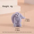 Adorable jouet squishy mochi lapin violet pour déstresser, taille 3,5 cm, poids 4 g. - Lapin Bonnie bleu clair