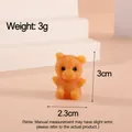 Petit jouet squishy en forme d'ours orange pour soulager le stress des enfants cadeau - Teddy marron clair