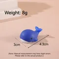 Adorable jouet anti-stress miniature en forme de baleine bleue pour le jeu sensoriel, 4,3 cm - Requin