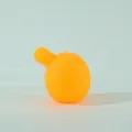 Detail des orangefarbenen Weichgummi-Blasenkerns für Squishy-Stressabbau-Spielzeug - Große Größe (7 cm x 6 cm) / Orangegelb