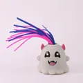 Creativo divertente mostro che urla tirando i capelli giocattolo antistress grigio rosa - Fantasma / Grigio