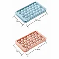 Molde para cubitos de hielo de 33 esferas, 16.5x10cm, disponible en rosa y azul suave - Mediano - Pack de 2 / 16.5x10x2cm / Colores Mezclados (Azul + Rosa)