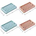 Molde para cubitos de hielo redondos de 33 rejillas en azul y rosa, longitud 17,5 cm - Grande-Juego de 4 / 17.5x11x2.5cm / Colores Mezclados (2 Azul + 2 Rosa)