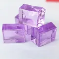 Transparente lila hausförmige Spielfiguren und Ersatzteile für Brettspiele - House Shape (005) / 15x10x12mm / Transparentes Violett