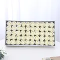 Scatola di lusso con 50 teste di fiori di rosa di sapone crema per matrimonio e San Valentino - Rosa Bianco Crema / 50 Pezzi/Scatola
