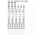 Set de 180 piezas de accesorios plateados para rastas con anillos, cuentas y resortes - 90 Piezas/Paquete / Plateado