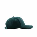 High quality blackish green corduroy baseball cap featuring a classic adjustable back strap - Adjustable / Green