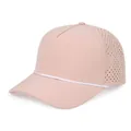 Casquette de baseball rose en polyester à séchage rapide avec corde et trous laser - 55-57cm / Rose