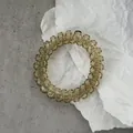 Coletero de espiral marrón translúcido textura gelatina para uso diario - Verde