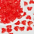 Détail de perles papillon en cristal rouge 12x15mm pour la création de bijoux DIY - Style Papillon Lampwork (L469) / 25 Pièces/Paquet (12x15mm) / Rouge