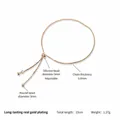 Adjustable rose gold box chain bracelet base with silicone bead for DIY jewelry making - DIY Bracelet (SL-030) / Rose Gold