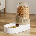 Αυτόματη ταΐστρα 3800ml για γάτες και σκύλους, καφέ χρώμα, μήκος βάσης 33 εκατοστά - Μονή Ταΐστρα / 3800ml / Καφέ Lomi