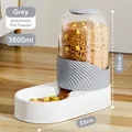 Distributeur de nourriture automatique 3800ml en gris Milo pour chats et chiens - Distributeur de Nourriture Simple / 3800ml / Gris Milow
