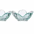 Coupelle à sauce japonaise faite main en verre fleur de cerisier 8cm diamètre et 4cm haut - Plat Fleur de Cerisier Bleu Dégradé / Diamètre 8cm, Hauteur 4cm