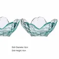 Handmade Japanese style cherry blossom glass dipping sauce dish 8cm diameter and 4cm height - Gradient Blue Cherry Blossom Dish / Diameter 8cm, Height 4cm