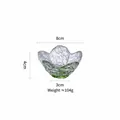 Coupelle à sauce en verre fleur de cerisier verte avec dimensions de 8 cm de largeur. - Plat Fleur de Cerisier (Vert) / Diamètre 8cm, Hauteur 4cm