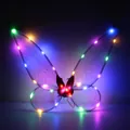 LED glowing butterfly fairy wings costume accessory for kids party performance - Pink Multicolor LED Wings / Single Wings / Pink