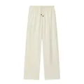 Comfortable cream wide-leg pants with adjustable drawstring waist and breathable fabric - S / Bottoms / Beige