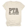 Detalle del estampado Physical Therapist Assistant en camiseta beige - S / Tops / Arena