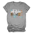 Close-up view of the Future Nurse graphic print with medical icons on a gray T-shirt - S / Tops / Dark Grey (White Text)
