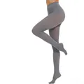 High-quality gray 100D velvet thickened footed pantyhose leggings for winter wear - Gray
