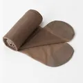 Thin snag-resistant women's pantyhose in light coffee brown color for summer SKU - Bottom (One-Line Open Crotch) / 35-60kg / Coffee