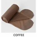 Thin snag-resistant women's pantyhose in light coffee brown color for summer SKU - Bottom (One-Line Open Crotch) / 35-60kg / Coffee