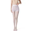 Ultra-thin sheer lavender pantyhose for women with high waist design - T-Crotch [45-60kg] / White