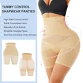 Seamless high-waist mesh tummy control shapewear for smoothing hourglass body figure - S / Bottoms / Nude