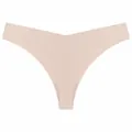 Seamless nude thong for women, breathable T-back underwear for yoga and fitness - S / Bottoms / Nude