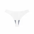Seamless ice silk bikini panties in white with low waist and breathable design - M / White