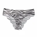 Nahtlose Unterwäsche mit mittlerer Taille und markantem Zebra-Print-Muster - S / Unterteile / Zebraprint