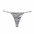 Sexy Tanga mit Zebramuster für Damen, mit dünnen Trägern und einer niedrigen Taille. - Zebraprint