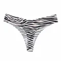 Seamless zebra print thong for women high elasticity T-back breathable underwear - XL / Bottoms / Zebra Print