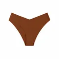 Elegante nahtlose Damen-Eisseiden-Unterhose in Terrakotta-Braun mit niedrigem Taillendesign - S / Unterteile / Dunkelbraun
