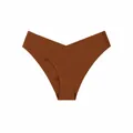 Elegant terracotta brown women's seamless ice silk panties with low-waist design for comfort - S / Bottoms / Dark Brown