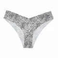 Women's seamless ice silk panties featuring a stylish black and white cheetah print pattern - S / Bottoms / Snow Leopard