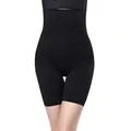 Pantalones cortos moldeadores negros de talle alto para el control del abdomen - 3XL / Bottoms / Negro