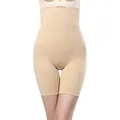 High waist tummy control postpartum body shaping shorts for women in nude color - XS/S / Bottoms / Nude